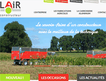 Tablet Screenshot of lair-remorques.fr